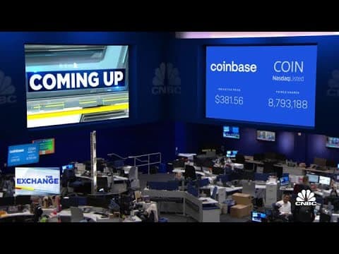 Coinbase opens for trading at $381 vs. $250 reference price