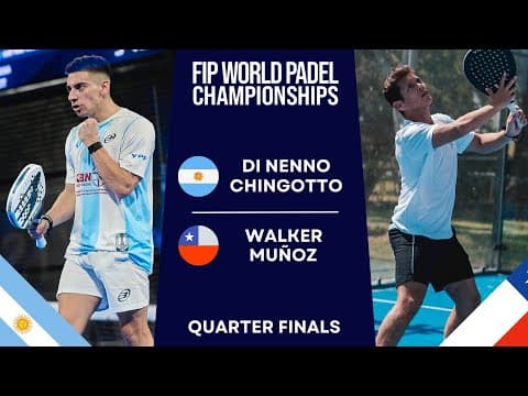 CHINGOTTO DELIVERS! | Di Nenno/Chingotto VS Walker/Muñoz | FIP WORLD PADEL CHAMPIONSHIP…