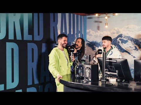 3 Are Legend at the One World Radio studio I Tomorrowland Winter 2023