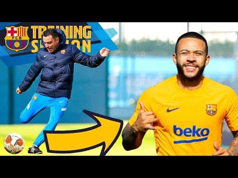 XAVI ASSISTS MEMPHIS' GOAL 🦁 + AMAZING SERGIÑO DEST BACKHEEL IN RONDO