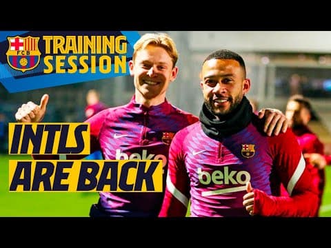 ✨ XAVI COACHING FRENKIE DE JONG, ARAUJO, MEMPHIS & OTHER PLAYERS