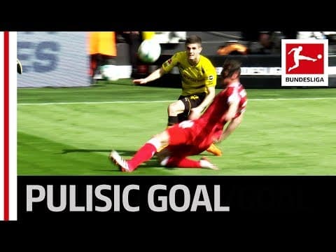 Pulisic's cross-turned-shot goal for Dortmund