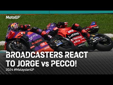 How the world heard Bagnaia and Martin's epic Malaysia battle 📺 | #TheRematch