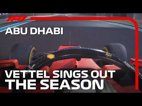 Sebastian Vettel's Surprise Final Ferrari Radio Message | 2020 Abu Dhabi Grand Prix