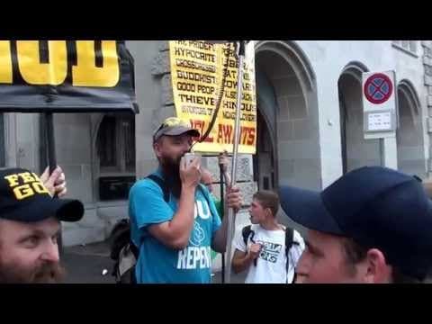 Street preachers at the 2014 parade
