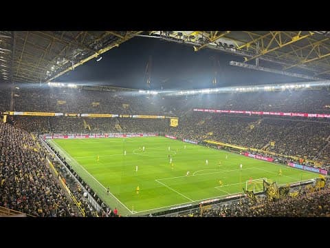 Yellow Wall atmosphere and anthem, BVB v Hoffenheim