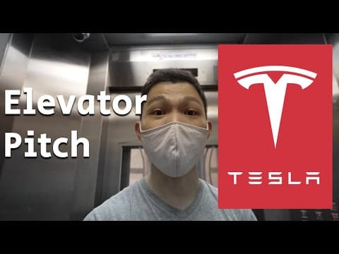 Elevator Pitch: Why Invest in Tesla?