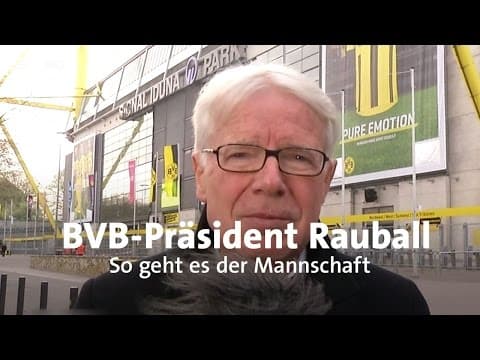 BVB president Reinhard Rauball interviewed after the attack