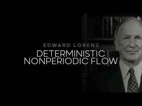 Deterministic Nonperiodic Flow by Edward Lorenz (1963)
