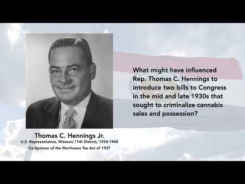 The Marihuana Tax Act of 1937 and its St Louis connection