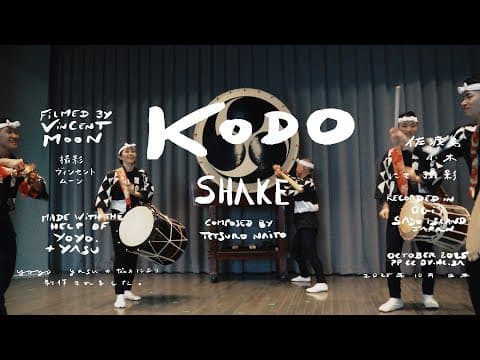 Kodo play Shake in the harbour at Ogi, Sado Island