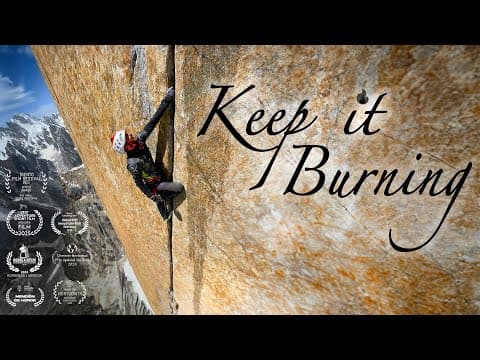 Edu Marín on the Trango Towers