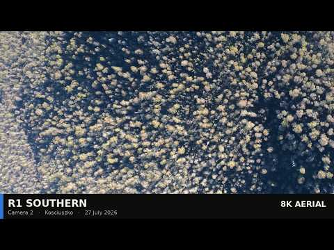 R1 Southern - Camera 2 - Kosciuszko wild horse retention area, 27 July 2026 (4K aerial)