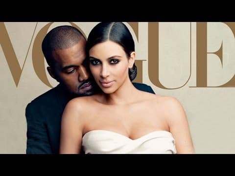 Kim Kardashian & Kanye West Cover Vogue Magazine Featuring Baby North