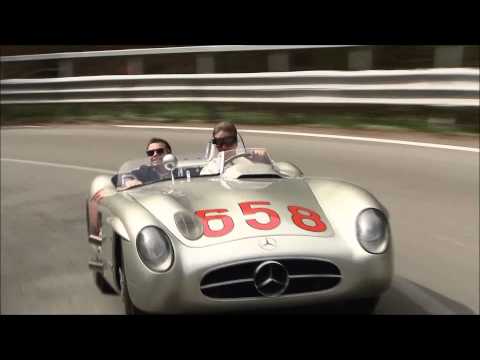 Mercedes-Benz 300 SLR at Mille Miglia 2015 - Footage