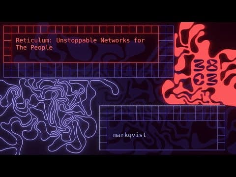 Reticulum networking talk at 38C3
