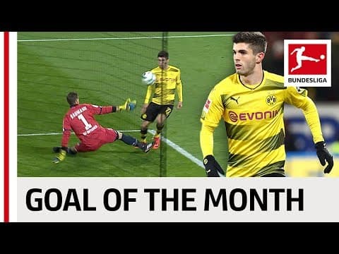 Pulisic wins Bundesliga Goal of the Month, December 2017