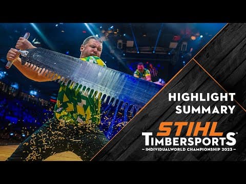 STIHL TIMBERSPORTS® Individual World Championship 2023 - competition highlights