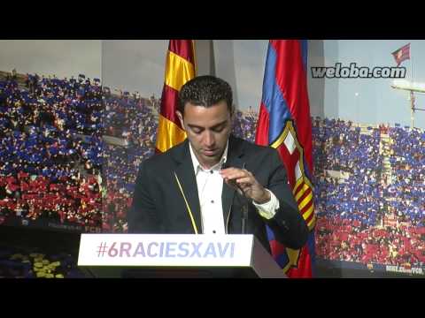 El discurso de Xavi en el acto de despedida del FC Barcelona | www.weloba.com