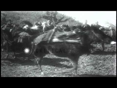 Wartime footage from the Albanian front
