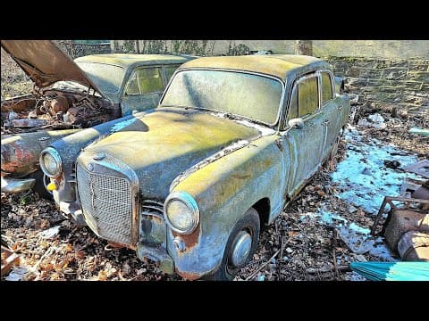 ABANDONED Mercedes Ponton WILL IT RUN and DRIVE? NNKH