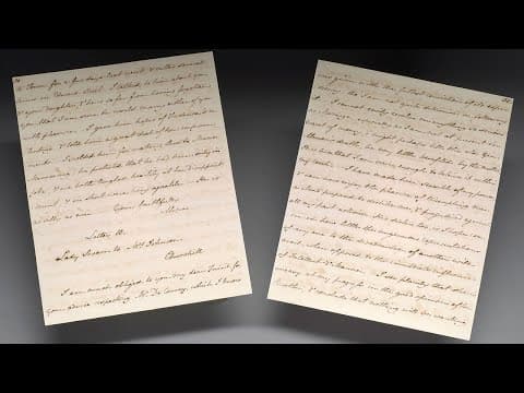 The only surviving manuscript in Jane Austen's hand