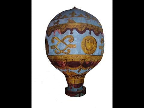 First Hot Air Balloon Flight in History (1783): Montgolfier Brothers