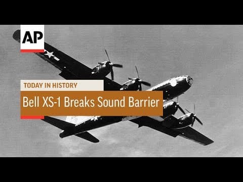 Bell XS-1 Breaks Sound Barrier - 1947 | Today In History | 14 Oct 17