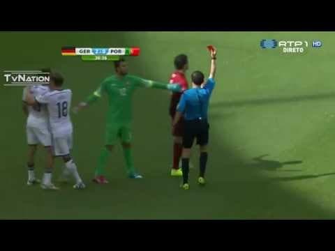 Pepe's headbutt and red card vs Germany