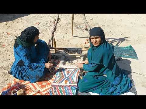 Nomads and villagers, rural women's art, village and its busy women