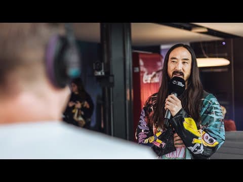 Steve Aoki at the One World Radio studio I Tomorrowland Belgium 2023