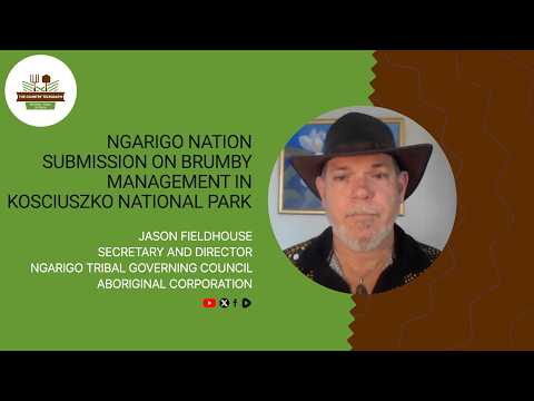 Ngarigo Nation Submission on Brumby Management in Kosciuszko National Park with Jason Fieldhouse.