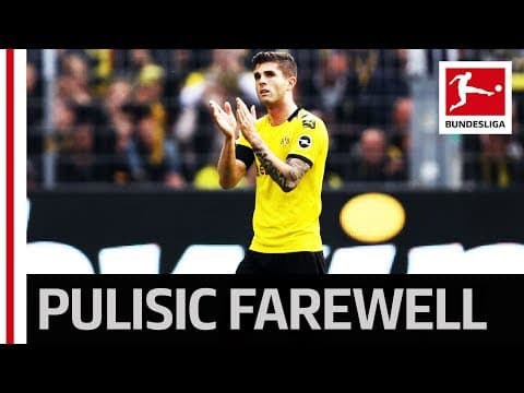 Pulisic in tears at his last Dortmund home game