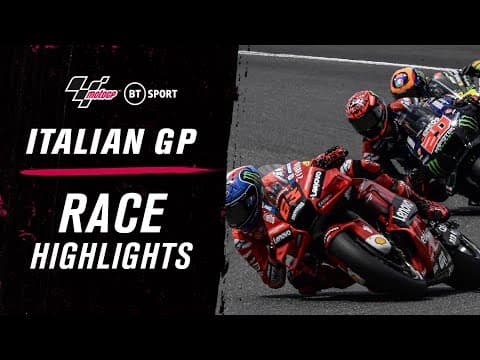 MotoGP Highlights: Italy (2022) | Impeccable Italian Pecco Bagnaia Roars To Victory At Mugello