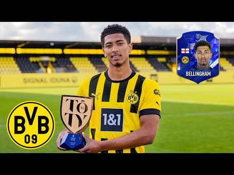 Bellingham surprised by BVB team-mates after his FIFPRO TOTY award