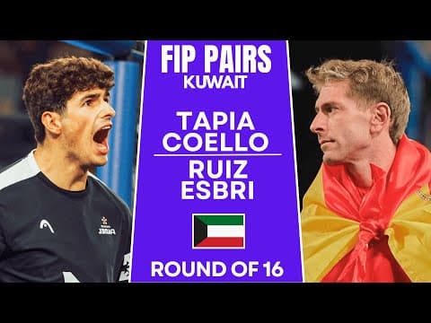ROUND OF 16 | Tapia & Coello VS Ruiz & Esbri | KUWAIT | FIP WORLD CUP PAIRS