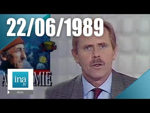 20h A2 du 22 juin 1989 Le commandant Cousteau à l'Académie Française Archive INA