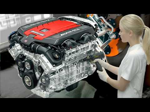 Inside AMG V8 & 4-cylinder M139 engine factory – Manufacturing process