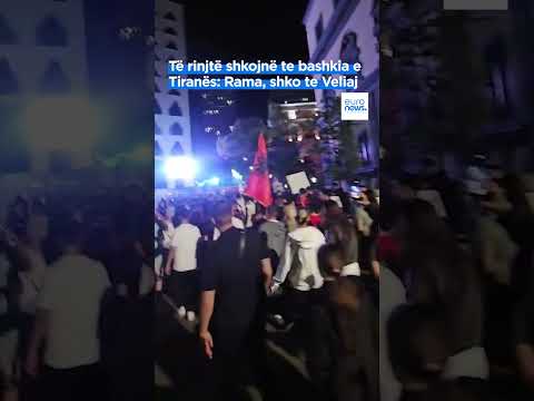 Youth storm Tirana municipality