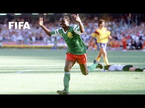 Roger Milla scores at 42