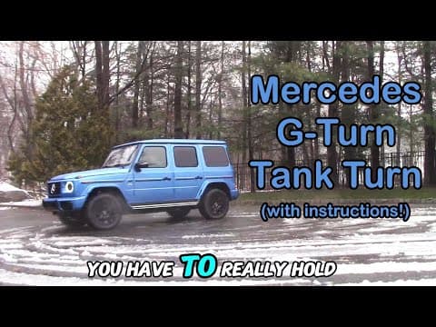 Demonstrating the G-Turn on the electric G-Class