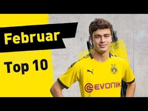 Top 10 BVB goals of February 2020, dominated by Haaland and Reyna