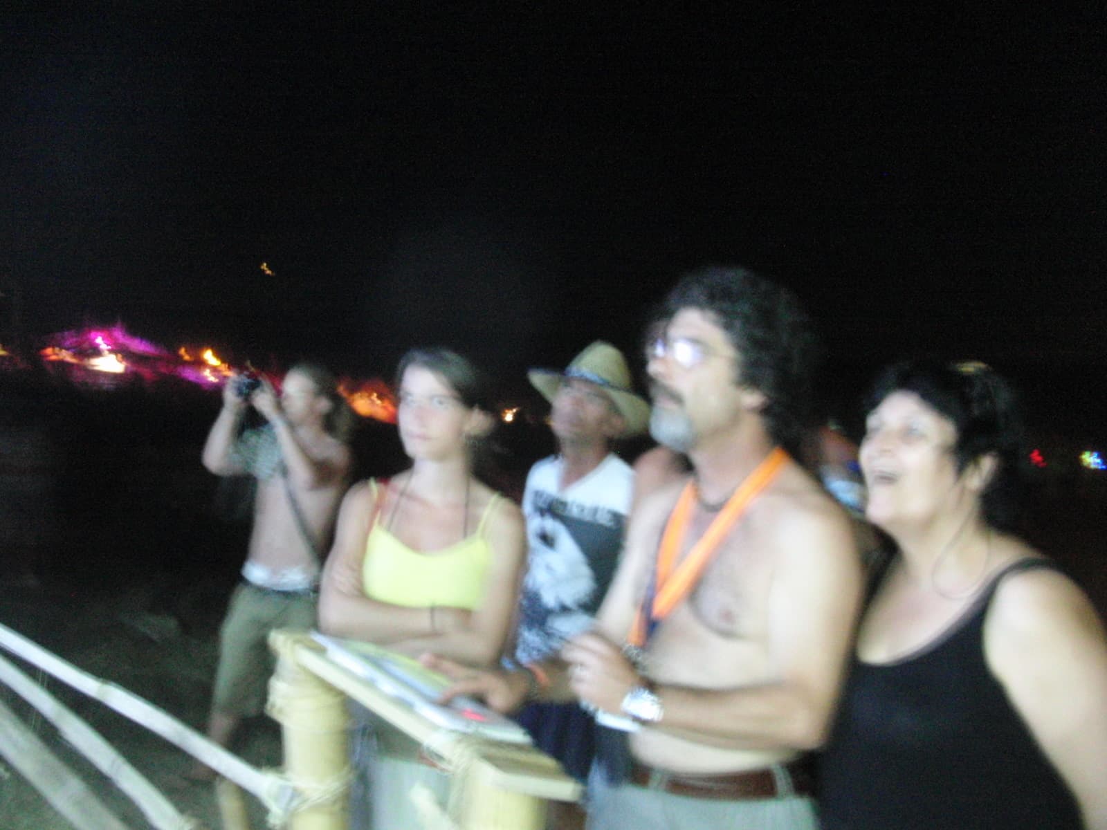 Watching the projections together, Boom 2010