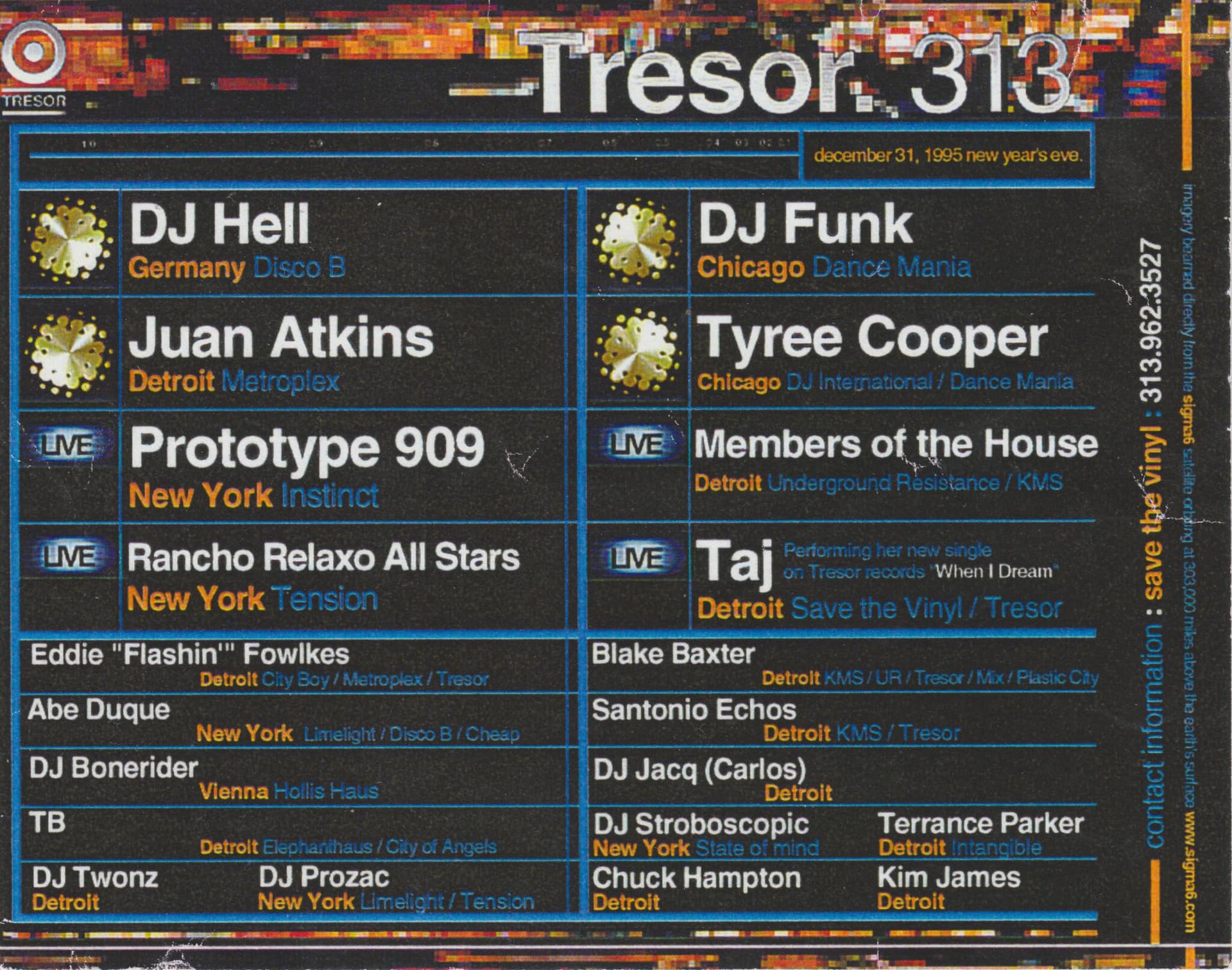 Tresor.313 flyer