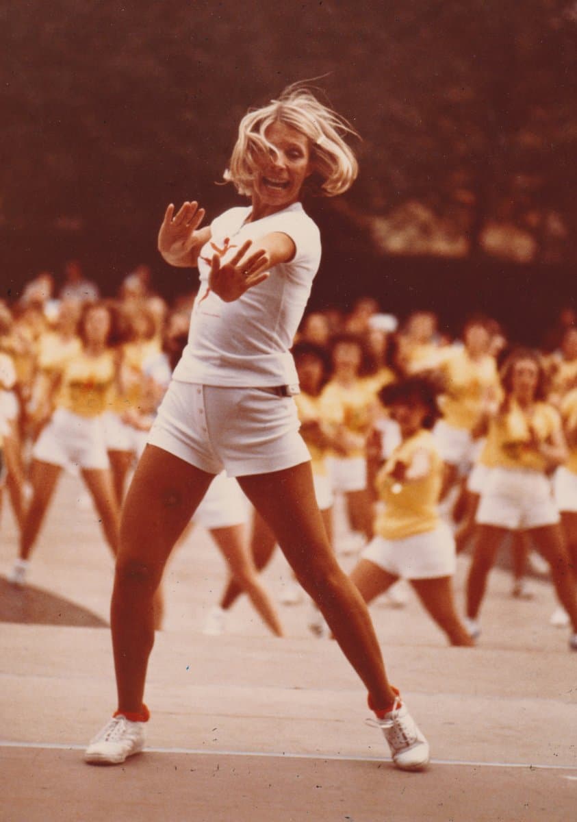 Jacki Sorensen at an Aerobic Dancing event
