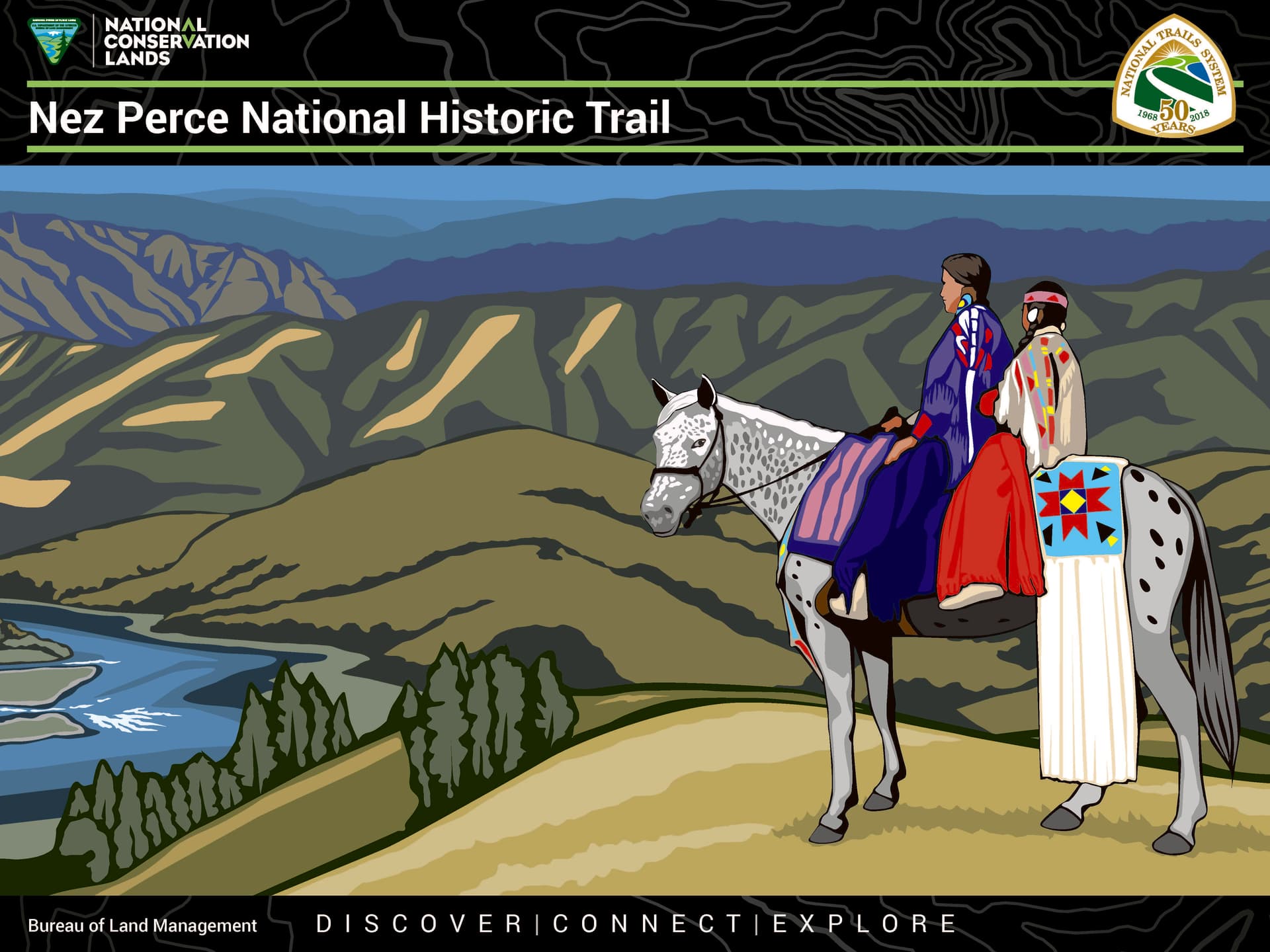 th Anniversary Poster - Nez Perce National Historic Trail