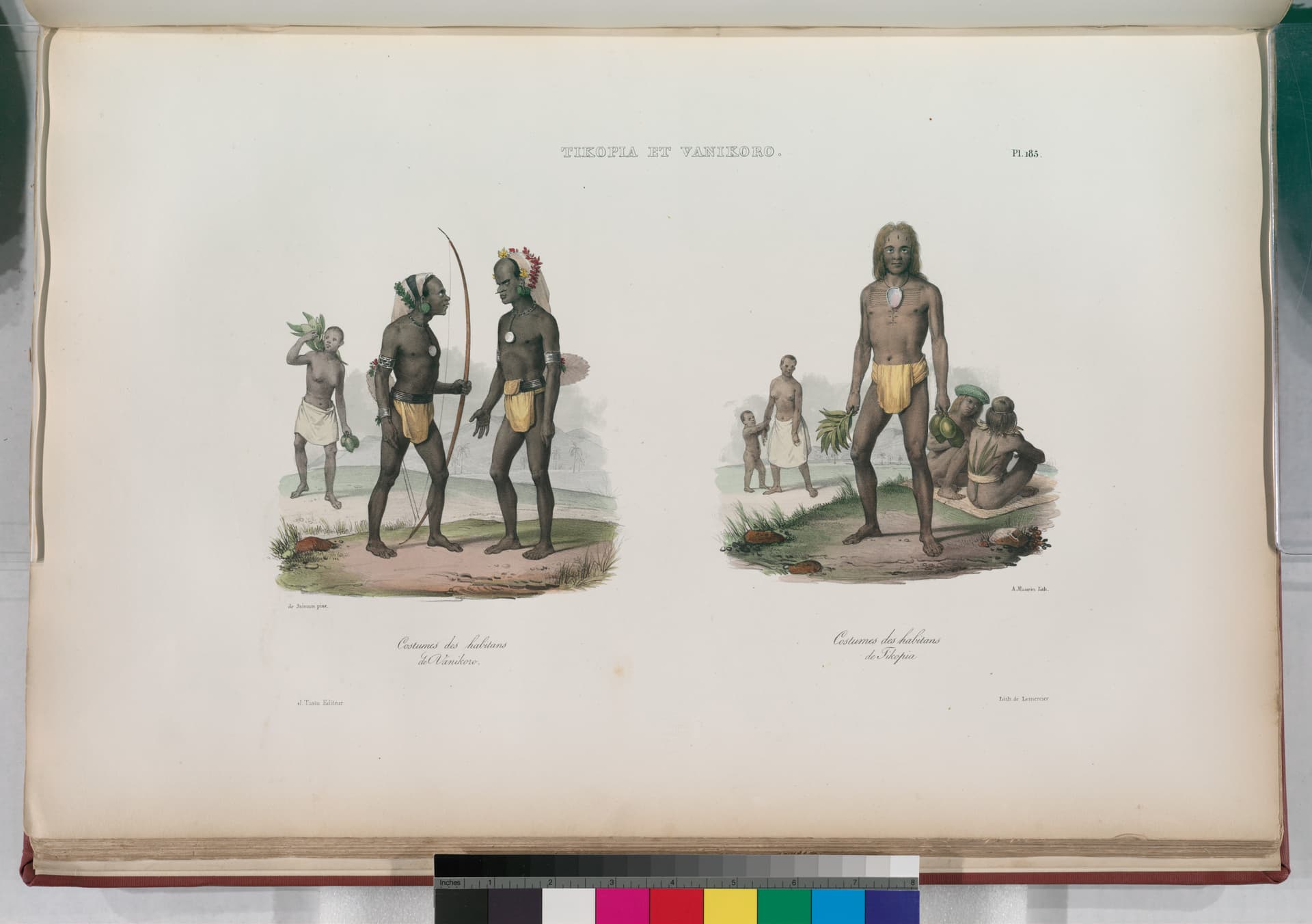 Tikopia et Vanikoro.- Costume des habitans de Vanikoro; Cstumes des habitans de Tikopia (NYPL b13624459-1266955)