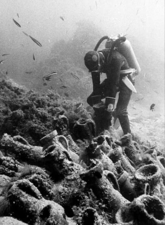 Amphorae from the wreck of the Titan, 1954