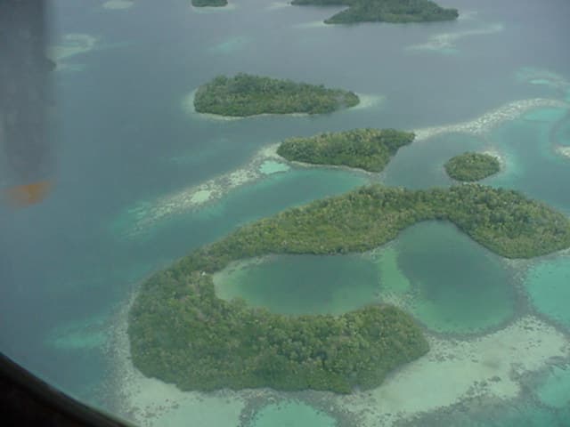C shaped Island near Kasopo Island New Georgia