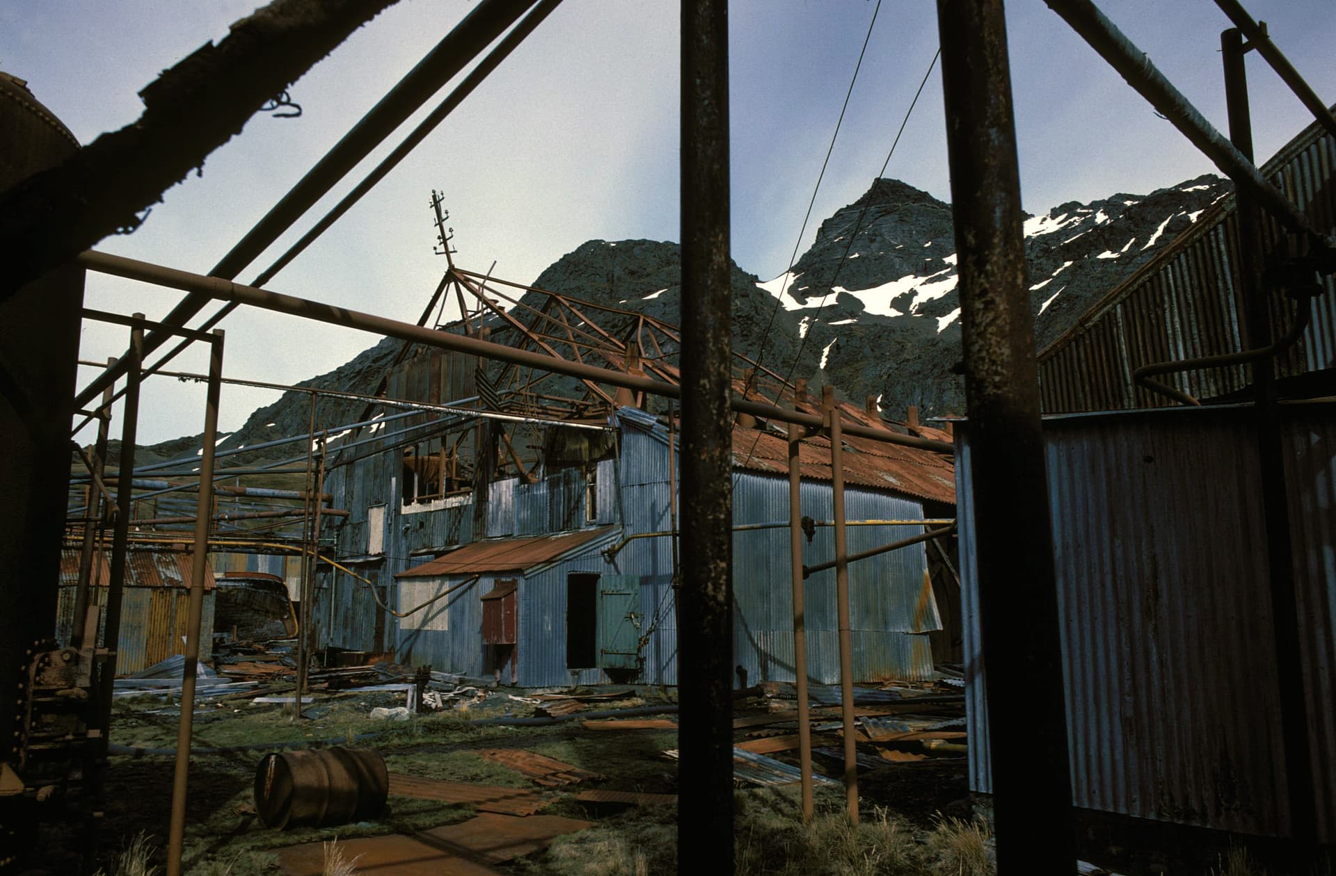 The abandoned whaling station at Grytviken, South Georgia